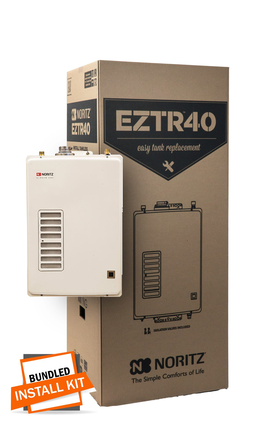 Noritz EZ Series EZTR40-NG Indoor Gas Tankless Water Heater 23.5 L/min