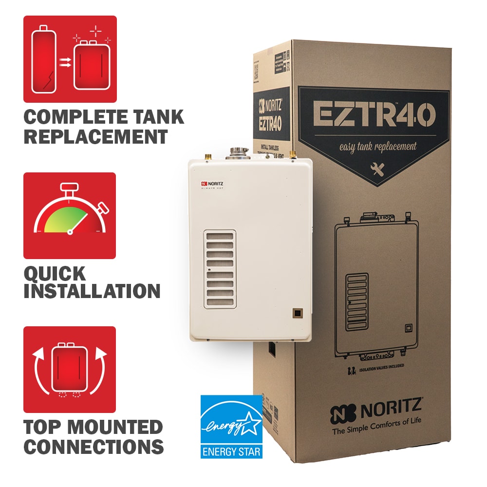 Noritz EZ Series EZTR40-NG Indoor Gas Tankless Water Heater 23.5 L/min