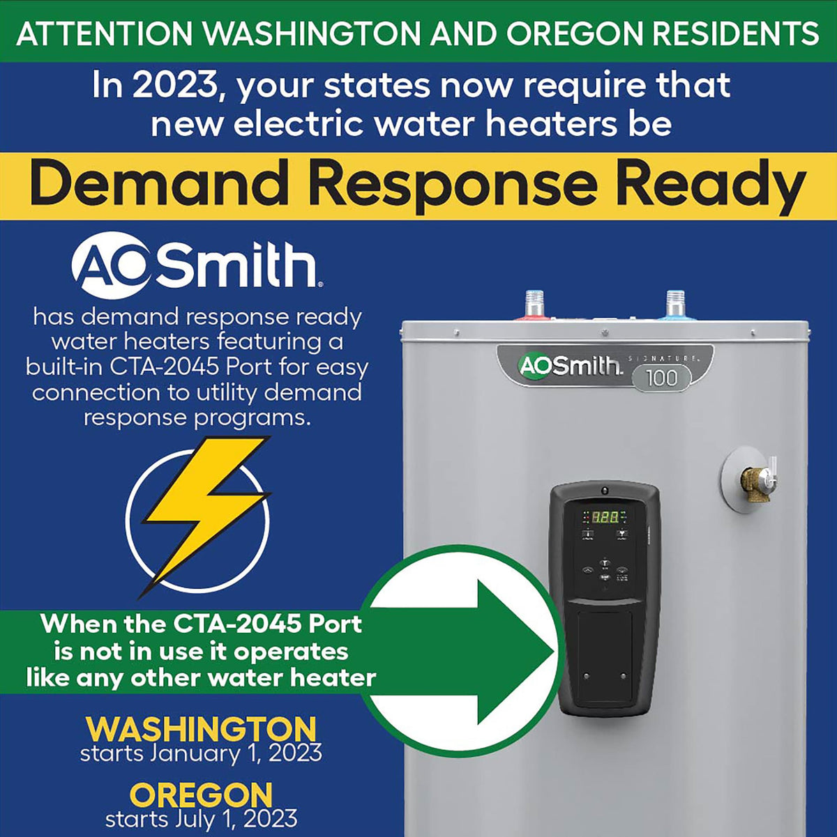 A.O. Smith Signature 900 HPSN10-50H45DV Hybrid Water Heater