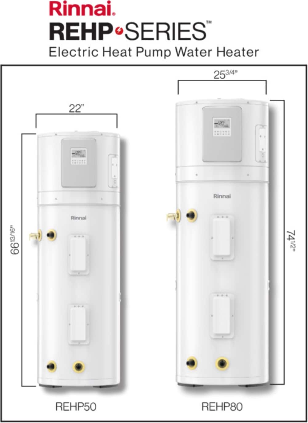 Rinnai REHP80 Electric Heat Pump Water Heater