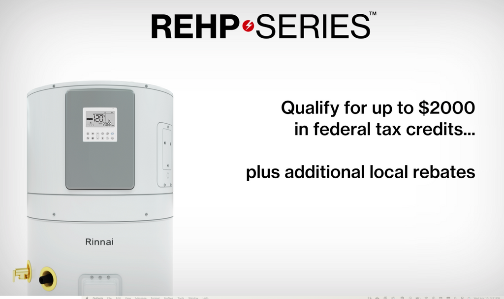 Rinnai REHP65 Electric Heat Pump Water Heater