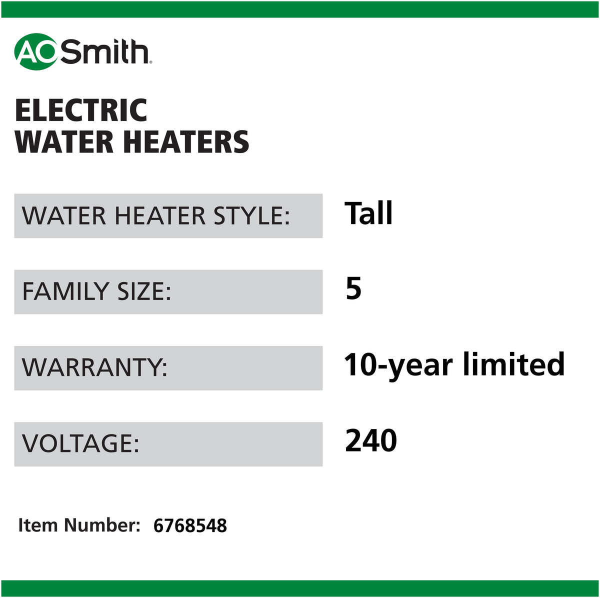 A.O. Smith Signature 900 HPSN10-80H45DV Electric Hybrid Water Heater
