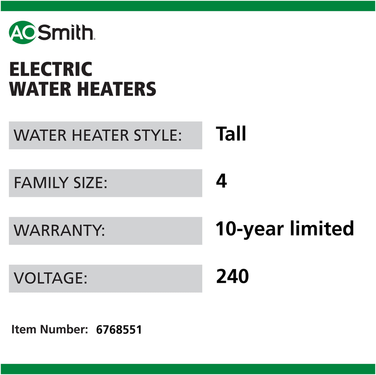 A.O. Smith Signature 900 HPSN10-50H45DV Hybrid Water Heater