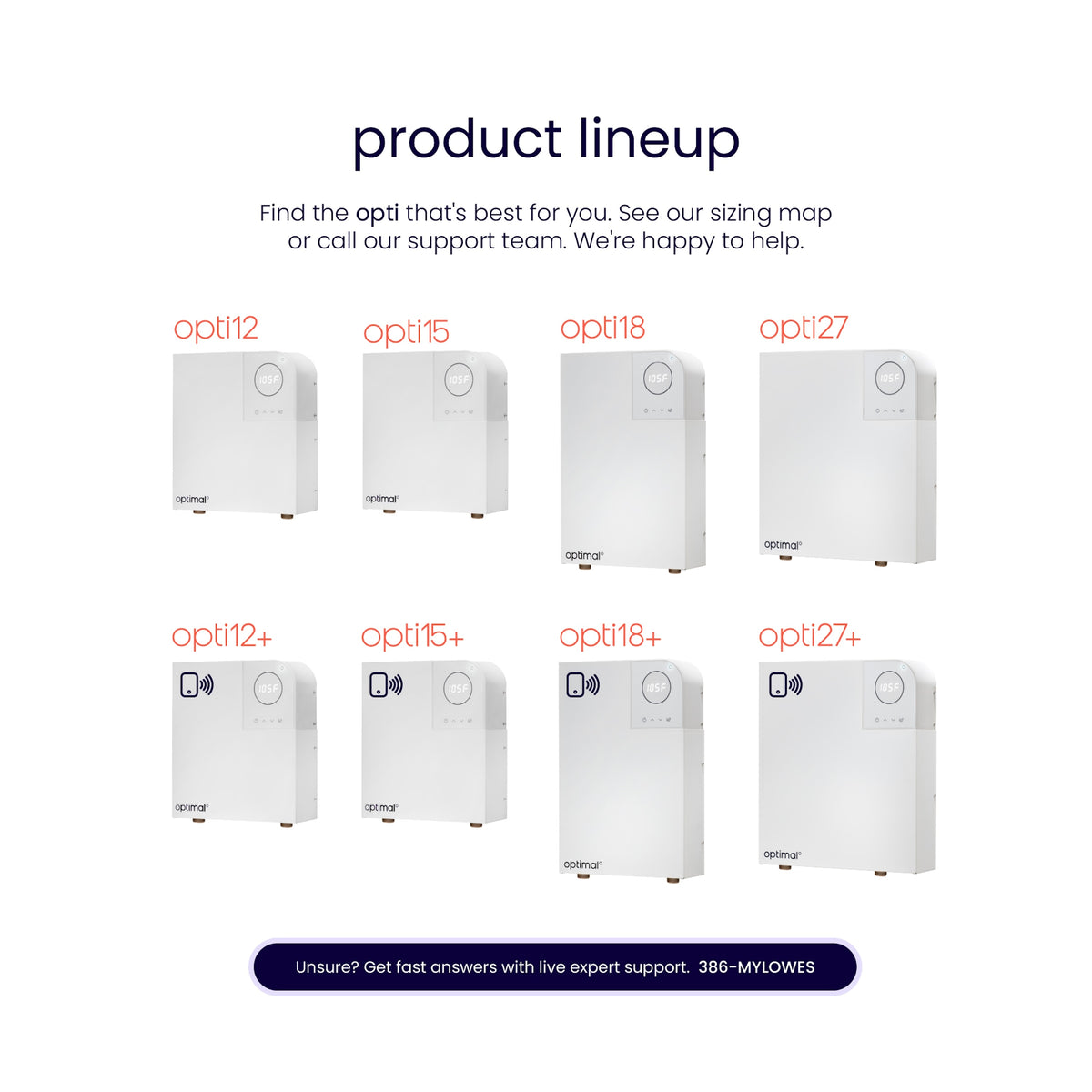 Optimal Plus+ OPTI27+ Indoor Electric Tankless Water Heater 17 L/min