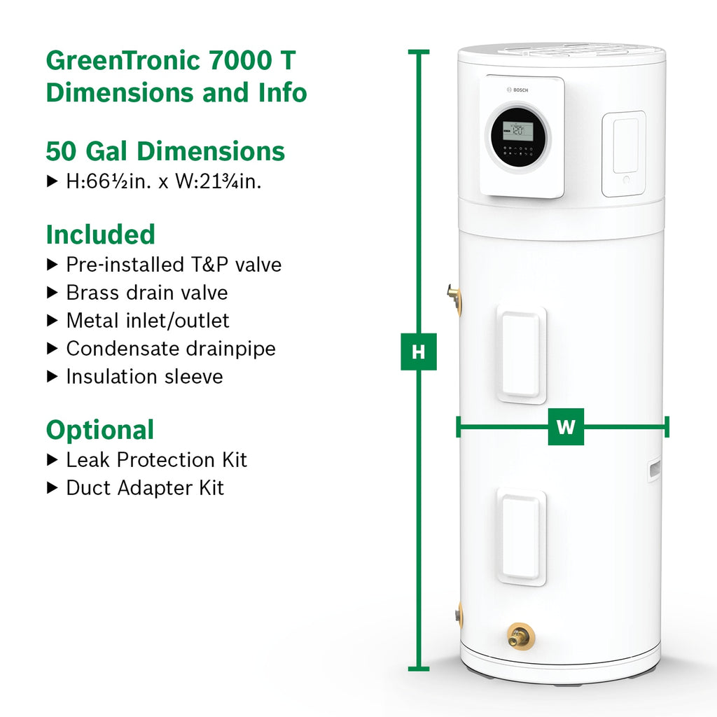 Bosch Greentronic 7738007434 Electric Hybrid Water Heater 189.3 L