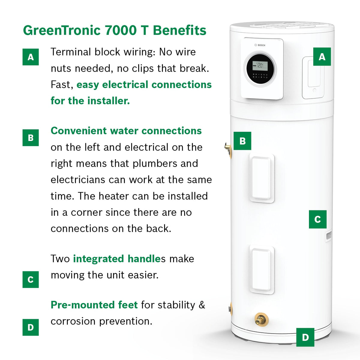 Bosch Greentronic 7738007434 Electric Hybrid Water Heater 189.3 L