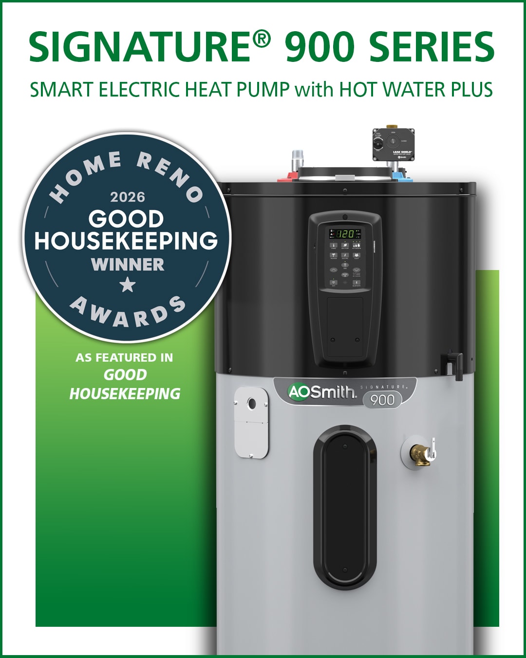 A.O. Smith Signature 900 HPA10-40H45DV Electric Hybrid Water Heater